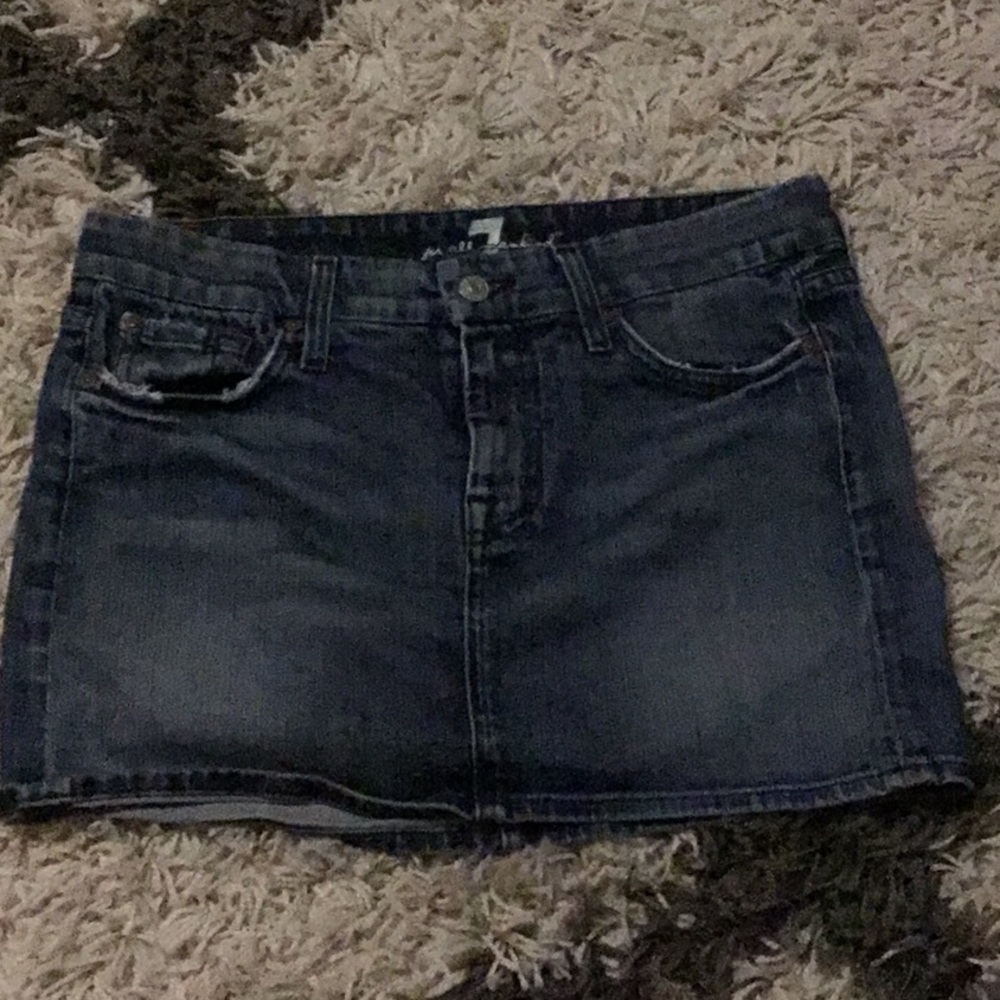 7 for all mankind jean skirt size 29